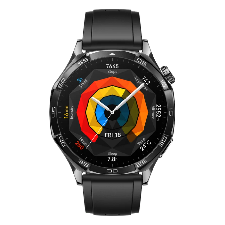 HUAWEI Watch GT 5 - Black, Fluoroelastomer Strap, 46 mm